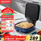 摩飛電器（Morphyrichards）電餅鐺家用三明治早餐機下盤(pán)可拆洗電餅檔雙面加熱大火力面包吐司煎烤機烙餅鍋 MR8600 輕奢藍