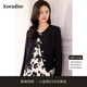 珂萊蒂爾【羊毛混紡】商場(chǎng)同款2025年精致香風(fēng)短外套 黑色 M