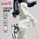 班尼路（Baleno）美式三防工裝褲子女2025秋冬季新款加絨加厚保暖兩穿束腳休閑長(cháng)褲