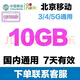 中國移動(dòng)北京移動(dòng)流量10GB7天有效全國通用流量包 立即到賬 移動(dòng)疊加包 10G7天有效全國通用流量