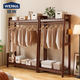 穩納衣架落地立式實(shí)木衣帽架臥室陽(yáng)臺可用掛衣晾衣架WN-YT1110H