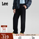 Lee25秋冬新品寬松直筒經(jīng)典斜紋布抓絨男休閑褲潮流LMB004051209 黑色 32