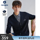 Navigare意大利小帆船假兩件毛衣男士2025春秋季新款條紋襯衫V領(lǐng)針織衫男 海軍藍 L