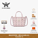 MCM[新年禮物] TONI 超迷你輕霧粉菜籃子手提包托特包斜挎女包 輕霧粉 超迷你