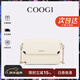 COOGI女士包包女款輕奢品牌單肩包斜挎女包情人節生日禮物女送老婆女友 米白色