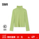 森馬長(cháng)袖T恤女發(fā)熱德絨緊身顯瘦2024冬季新款簡(jiǎn)約高領(lǐng)打底衫氣質(zhì) 橄欖綠40874 L