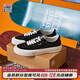 VISION STREET WEAR 官方 FLAT TOP經(jīng)典復古多色低幫翻毛皮帆布滑板鞋男女百搭多色 黑色 42.5