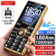 金立（Gionee）老年人手機4G全網(wǎng)通5000毫安老年機超長(cháng)待機2.8大屏大字體大聲音學(xué)生老人專(zhuān)用按鍵功能機 黑色