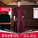 璽玥中國風(fēng)高端優(yōu)雅真絲改良中式旗袍連衣裙2025春夏新款氣質(zhì)裙子新年 紅色 3XL (體重135~145)