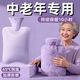 JCZS熱水袋老人專(zhuān)用被窩暖水袋注水2025新款毛絨暖腳大號加厚防爆醫用 櫻花粉中號1000ML【送仿兔絨布套】日常暖身暖手