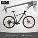 VIQI碳纖維山地自行車(chē)硬叉12速碳纖維五件套山馬公路越野男女競速賽車(chē) 29寸銀河灰-碳纖維五件套-油剎