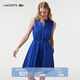 LACOSTE法國鱷魚(yú)女裝休閑簡(jiǎn)約日常彈力腰身純色無(wú)袖連衣裙|EF3867 X0U/方納石藍 S 36