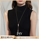 Jay時(shí)尚毛衣鏈輕奢高級感長(cháng)款項鏈女衣服掛件裝飾品配飾女友生日禮物 【品牌禮盒】金色