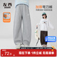 左西女童加絨運動(dòng)褲冬款保暖2025新款兒童彎刀褲加厚褲子 灰色 150