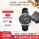 EMPORIO ARMANI阿瑪尼手表男士飛行員系列 三眼計時(shí)皮帶石英表生日送男友AR2447