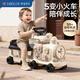 EVOCELER益智小火車(chē)可坐人嬰兒玩具防側翻兒童滑行學(xué)步車(chē)周歲禮物