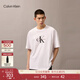 Calvin KleinJeans25夏季男女情侶休閑通勤k字母純色純棉寬松短袖T恤上衣