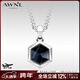 AWNL【高卿塵同款】維京勇者之盾項鏈男吊墜飾品送男友生日禮物 【品牌禮盒】鷹眼石項鏈 鈦鋼鏈61.5CM