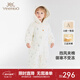 英氏（YEEHOO）【商場(chǎng)同款】嬰兒連體衣冬季加厚夾棉保暖嬰兒衣服女童新款 絨白 90cm （推薦1-2歲）