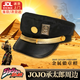 珥志承太郎jojo帽子奇妙冒險周邊帽子空條承太郎cos男女學(xué)生鴨舌帽 空條承太郎帽子【金邊+徽章扣子】 頭圍58-59cm