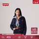 Levi's李維斯女士美式懷舊復古巴恩風(fēng)時(shí)尚深藍顯瘦牛仔夾克外套 深牛仔色 S