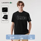 LACOSTE法國鱷魚(yú)男士T恤圓領(lǐng)簡(jiǎn)約舒適休閑運動(dòng)純棉短袖|TH3771 031/黑色 M 4 /175