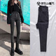 OLDER SEA高腰顯瘦緊身牛仔褲女秋季2025新款黑灰色修身緊身小腳鉛筆褲子女 黑灰色 常規 29 建議119-128斤