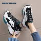 斯凱奇（Skechers）女鞋春季2026新款運動(dòng)鞋厚底增高熊貓鞋透氣輕便休閑鞋復古老爹鞋 白色/黑色/綠色/聯(lián)系客服送襪子 帶圖買(mǎi)家秀返5 37 /參考常規尺碼37-37.5碼左右