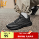 361°運動(dòng)鞋男鞋飛翼4秋冬季網(wǎng)面透氣黑色通勤鞋跑步鞋耐磨鞋子 曜石黑【密網(wǎng)】 41