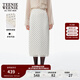 Teenie Weenie小熊女裝波點(diǎn)半身裙2025夏季新款復古摩登波點(diǎn)雪紡裙 象牙白 S