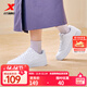 特步（XTEP）女鞋板鞋空軍一號夏季新款鞋子休閑鞋情侶運動(dòng)鞋小白鞋 新白色 38