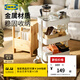宜家（IKEA）拉斯克家居小推車(chē)三層置物架移動(dòng)茶水桌客廳咖啡桌廚房?jì)ξ锸占{架 【升級款】白色大號 35*45*77cm