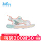361°【商場(chǎng)同款】童鞋女童沙灘涼鞋年夏季新款中大童涼鞋 361度白/萌芽綠色/玫瑰水粉色 35