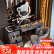 藝吉森智能梳妝臺臥室現代簡(jiǎn)約斗柜一體2025新款輕奢化妝桌化妝臺小戶(hù)型 灰色100+智能柜+熊鏡+花瓣椅 實(shí)木抽屜+智能柜