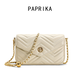 PAPRIKA包包女款2025年輕奢女士單肩斜挎手提小方包生日禮物送老婆女友 白色【尊享禮盒】