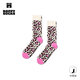 Happy Socks【2026早春新款】女士女孩潮牌個(gè)性豹紋襪子設計師創(chuàng  )意新年中筒襪 酷粉豹紋 均碼 36-40