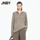 江南布衣（JNBY）【商場(chǎng)同款】25秋新品毛針織衫巴蘭素套頭連帽柔軟舒適5X9310220 128/麻米色 M