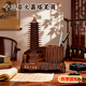 赟婭十三13層文昌塔筆筒桌面擺件考公開(kāi)學(xué)畢業(yè)考試祝福升職喬遷送禮物 文昌塔筆筒【13層】 檀木色