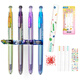 點(diǎn)石制筆深海艙奇幻限定夜光時(shí)空艙按動(dòng)式中性筆黑色速干靜音簽字筆0.5mm學(xué)習考試用高顏太空艙0144A1 4款各1支+送3支DIY熒光筆