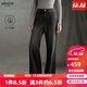 艾諾絲雅詩(shī)【商場(chǎng)同款】2025冬季新款通勤百搭復古直筒牛仔褲長(cháng)褲女40933287 黑灰色 S