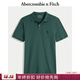 Abercrombie & Fitch【經(jīng)典POLO】小麋鹿圖案男裝25秋季美式短袖T恤上衣124-5231 綠色 S (175/92A)