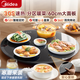 美的（Midea）【冬天必備】暖菜板 飯菜保溫板飯菜加熱板 加熱桌墊 智能多功能火鍋加熱墊家用旋轉餐桌轉盤(pán) 基礎款【機械圓形-60CM】雙檔調溫