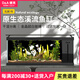 德克（D&A）桌面魚(yú)缸 2026新款溪流缸全套一體缸自循環(huán) DIY創(chuàng  )意造景 側過(guò)濾 北溪1號-黑（滑蓋+夾燈款） 長(cháng)101.2cm寬31.2cm高32cm