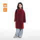 皇室童緣女童時(shí)尚雙面呢羊毛大衣2025冬款圍巾領(lǐng)新年服保暖中大童外套