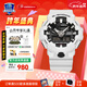 卡西歐（CASIO）黑金手表gshock黑白賽車(chē)冰韌運動(dòng)時(shí)尚學(xué)生防水送男友圣誕禮物腕表 GA-700-7A立體大表盤(pán)+防水鬧鐘