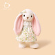 SOFT LIFE小兔子毛絨玩偶睡覺(jué)抱公仔可愛(ài)娃娃陪伴安撫玩具兒童生日禮物女生 小兔子陪伴玩偶-花曉 站高約40cm