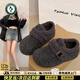 啄木鳥(niǎo)厚底內增高全包加絨勃肯鞋女2025秋冬季新款保暖毛毛鞋一腳蹬棉鞋 灰色 36 (230mm)