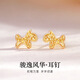 炙真銀樓S925銀馬上有錢(qián)生肖馬耳釘女時(shí)尚輕奢高級感本命年耳環(huán)耳飾禮物 駿逸風(fēng)華·耳釘