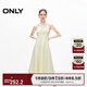 ONLY秋季時(shí)尚簡(jiǎn)約純色中長(cháng)款修身吊帶連衣裙女|124207052 A06 梨子冰沙黃 170/88A/L