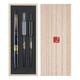 吳竹（KURETAKE）日本進(jìn)口蒔繪物語(yǔ)工匠桐箱禮品3用毛筆 貓頭鷹藍色1支裝 ECC115-006